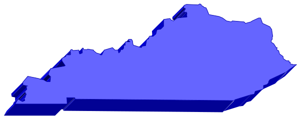 The image shows a stylized map of an area with blue shading on it against a dark background; there is no text present in this clip-art representation.