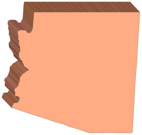 The image shows a stylized map of an area with red borders around it against a white background.