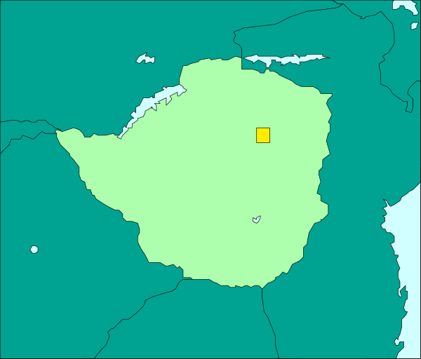 The map shows a country with its capital marked by an icon on it; there is no text present within this clip-art image.