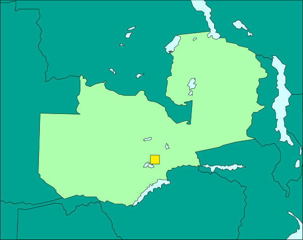 The map shows a region with various territories labeled as provinces within countries such as "Republic of Congo" and "Central African Republic."