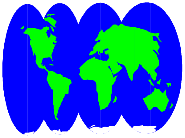 The image shows a series of six globes arranged side by side with each globe depicting different continents on Earth in varying shades of blue to represent landmass distribution across time periods from left to right, starting at 10 million years ago and ending around present day; the background is dark gray. There are no texts or other objects visible within this image. The style appears to be a digital representation with an emphasis on scientific visualization for educational purposes rather than artistic expression. No actions can be discerned from these globes, as they represent static images of Earth's contin