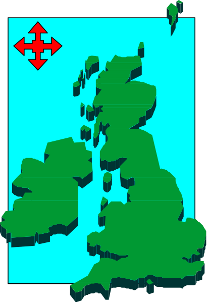 The image shows a stylized map of Europe with an arrow pointing to Ireland indicating its location on Earth.