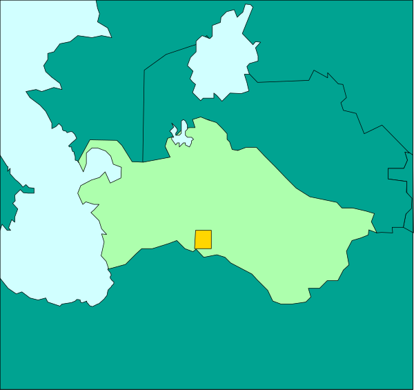 The map shows a region with various administrative boundaries labeled as provinces (provincias), including landlocked areas surrounded by water bodies such as lakes or seas. There is one highlighted area in green color within this larger geographical context, which could represent an island province due to its position between two large bodies of water on either side and the presence of a smaller body of water atop it. The map also includes some text labels indicating names like "Oceano" (ocean) for one major body of water surrounding most parts of this region except where provinces are located, which suggests