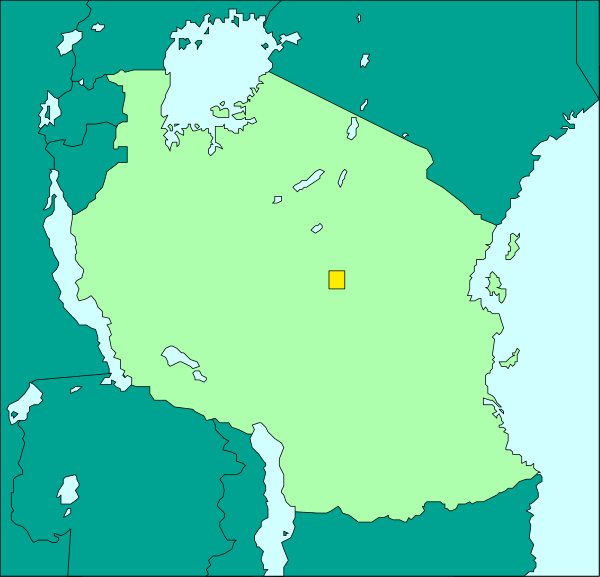 The map shows a large island with smaller islands around it; there's no text present on this clip-art image.