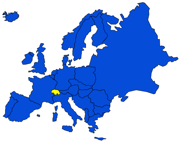 The map shows Europe with a focus on France marked by an orange dot.