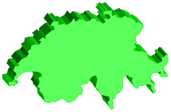 The image shows a stylized map of Europe with various countries highlighted by different shades of green coloring on top of it.