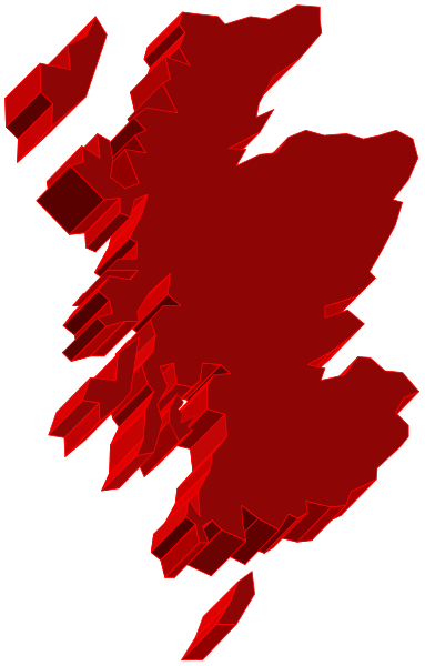 The image shows a red abstract pattern with geometric shapes against a black background on what appears to be an animated gif format.