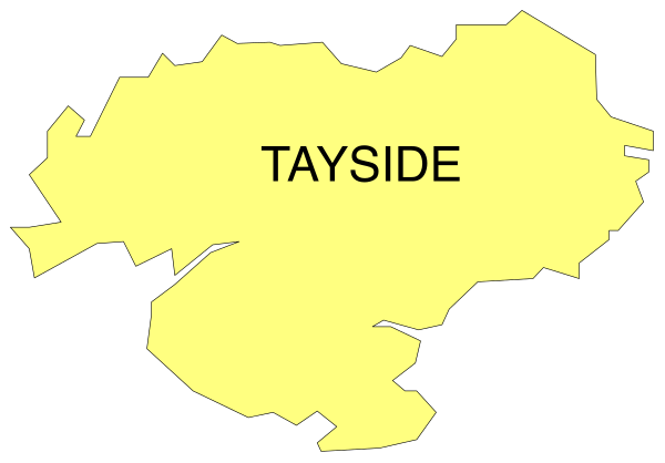The image shows a map of Scotland with text that reads "YAYSIDE" on it.
