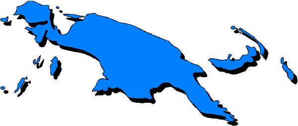 The image shows a stylized map of Europe with blue waterways overlaid on it against a dark background.