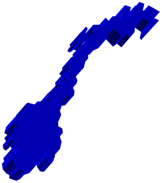 The image shows a stylized map of New Zealand with blue coloring on it against a black background.