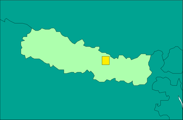 The image shows a map of India with various states highlighted by different shades of green coloring on it against a blue background.