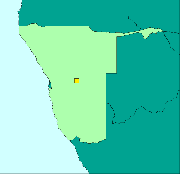 The map shows a state with its capital marked by an icon on it; there is no text present within this small clip-art image.