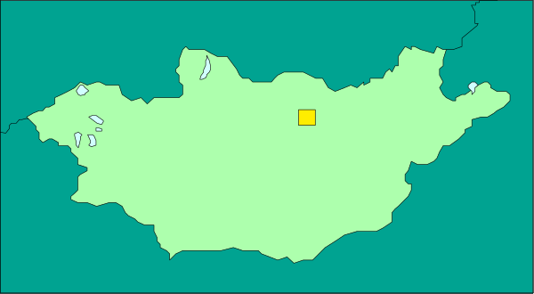 The map shows a country with its borders outlined on it, indicating political boundaries within that region of landmasses.