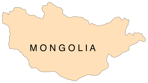 The map shows Mongolia with a label indicating its location on Earth.