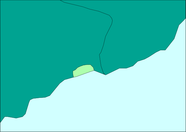 The image shows a graph with two lines representing different data sets overlaid on top of each other against a background that appears to be an abstract representation of water or waves in shades of blue-green.