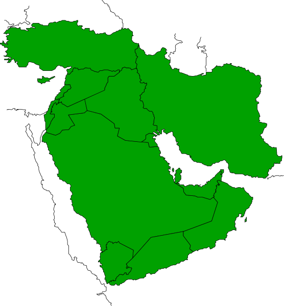 The map shows a stylized representation of countries with green shading for landmasses and blue outlines indicating borders between them on Earth.