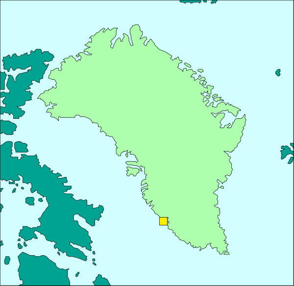 The map shows a large island with smaller islands around it; there's no text present on this clip-art image.