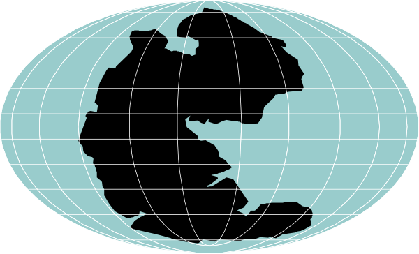 The image shows a stylized representation of Earth with two continents labeled "North America" on top left corner and another continent below it in bottom right corner connected by an arrow indicating movement between them.