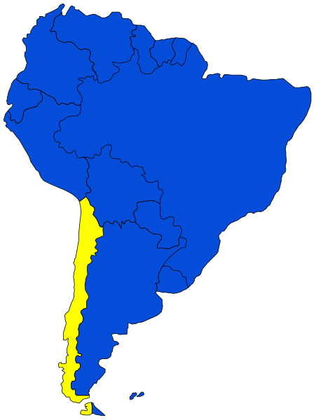 The map shows Brazil with a yellow line highlighting its northern border region.