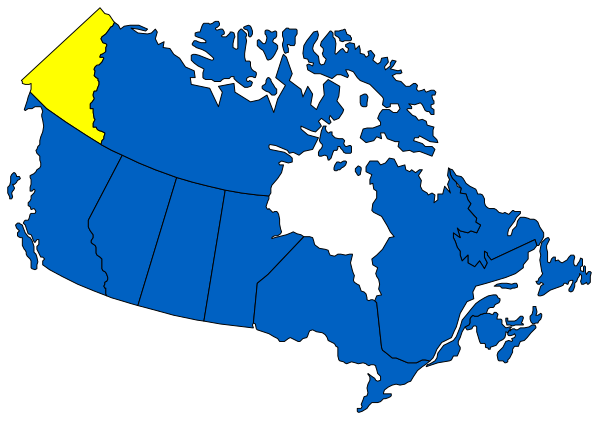 The map shows a stylized representation of Canada with provinces highlighted; it is overlaid on an illustration that resembles North America but does not depict specific geographic features accurately.