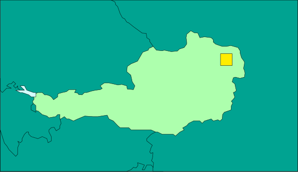 The map shows a country with an area highlighted by yellow coloring; it is labeled "Bulgaria" on top left corner of image.