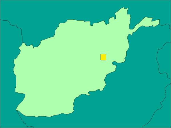 The map shows a country with its capital highlighted by an orange square on it; there is no text present within this image to provide additional context about what might be depicted in terms of geography, culture, etc., as clip-art images often lack specific details that would allow for such descriptions.