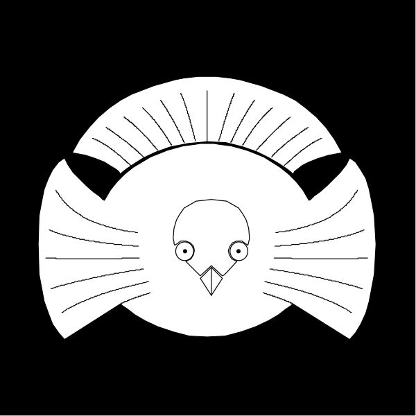 The black and white logo features a stylized turkey with an eagle's head on its body inside what appears to be a shield-like emblem.