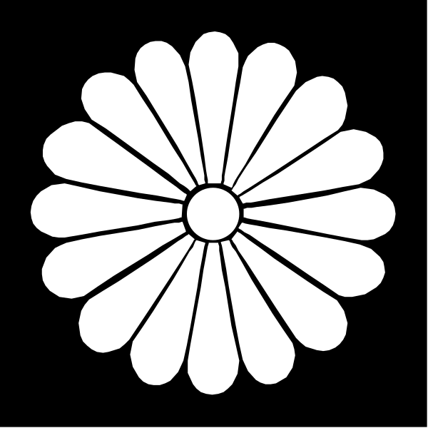 The black and white logo features a stylized flower with six petals radiating from its center to form an intricate pattern around it.