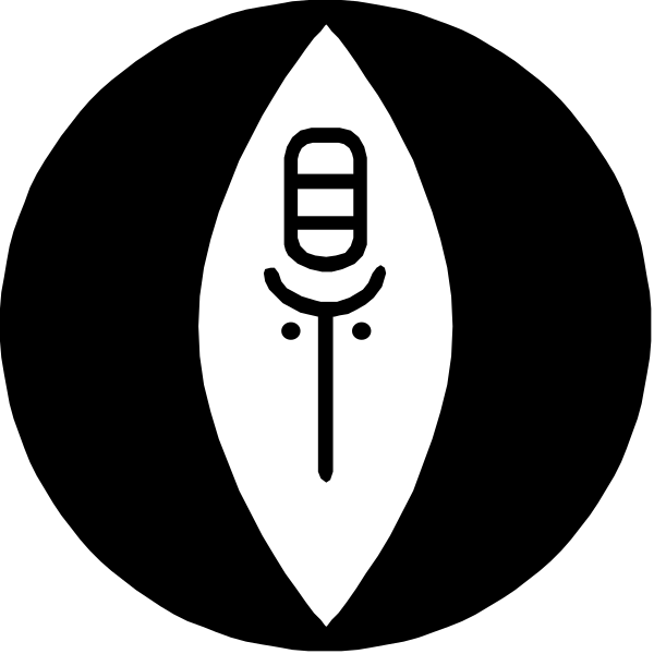 The image shows a simple black and white graphic with two vertical lines of different lengths on either side of what appears to be an abstract shape in between them at the bottom center.
