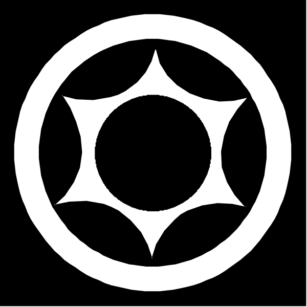 The logo of a company with an emblem that includes concentric circles forming a pattern around what appears to be a compass rose design at its center.
