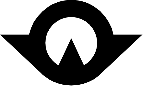 The image shows a black and white pixelated representation of an object that appears to be a stylized version of a person's head with hair on top, set against a gray background.