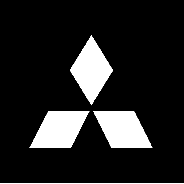 The logo of a company with an emblem that resembles three triangles forming a shape similar to a mountain peak on top of another triangle.