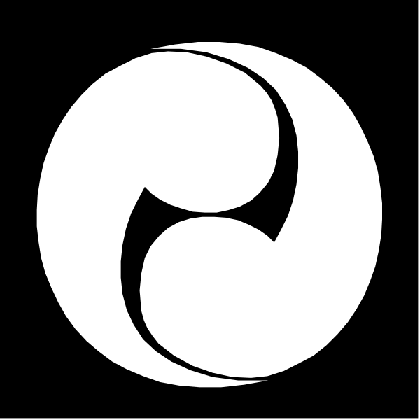 The logo of a company that sells tires with an abstract design resembling tire tread patterns inside it.