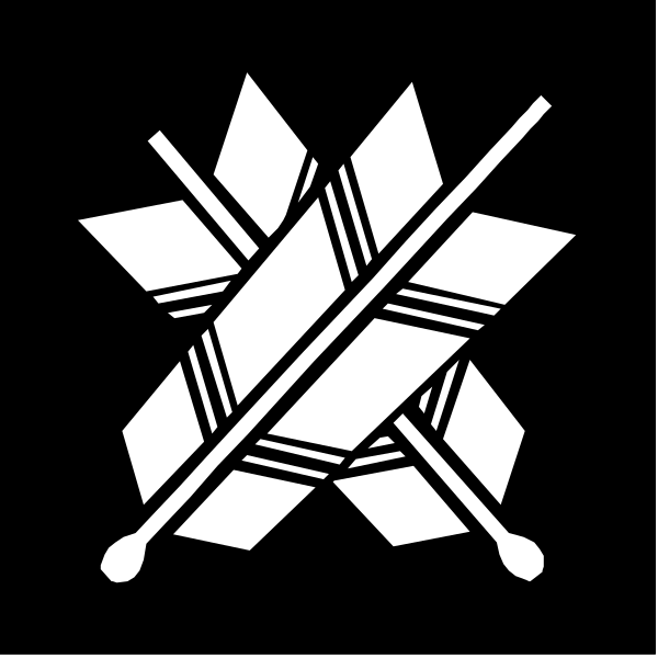 The logo features a stylized design that resembles an arrowhead with three points connected by lines forming what appears to be a shield-like shape in black against a white background; there is no text present within this image.