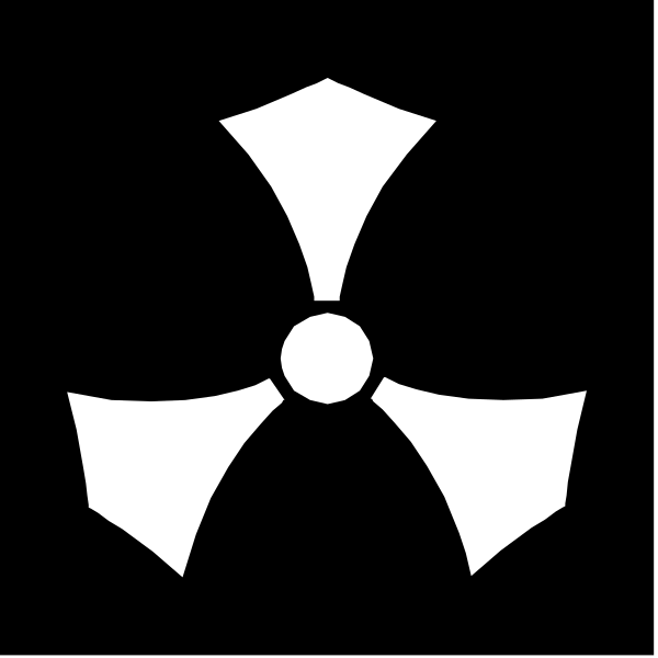 The black and white logo of a cross with an anchor symbol beneath it on a dark background.