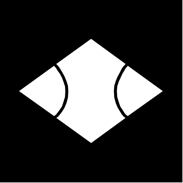 The image shows a black icon with white lines forming an abstract shape that resembles two overlapping squares connected by three curved lines to form what appears to be a stylized letter 'W'.
