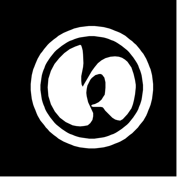 The logo of a company that sells shoes with an open shoe box design on it.