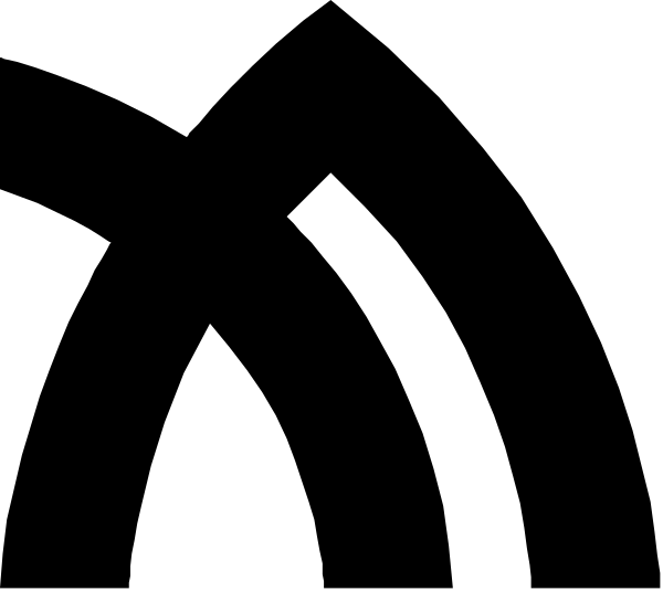 The image shows a black screen with white text that reads "Welcome to our new website."