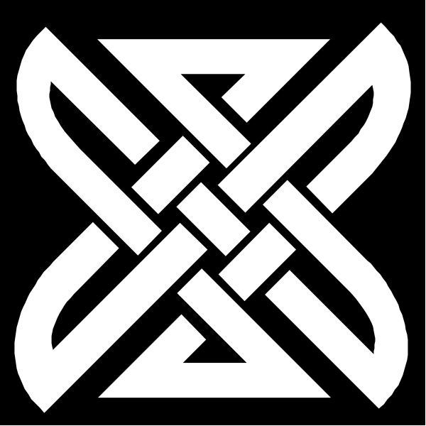 The logo features a stylized interlocking design resembling an 'x' with intricate patterns within it, set against a black background on top of which there is white text that reads "SLOVAKIA".