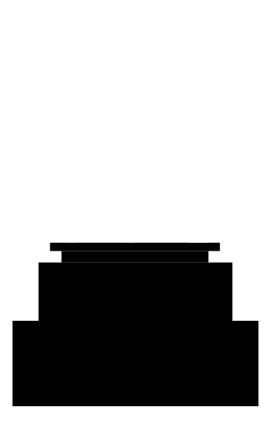 The image shows a black and white photo of an animated horse with rider on it against a striped background that transitions from dark to light gray horizontally across the frame.