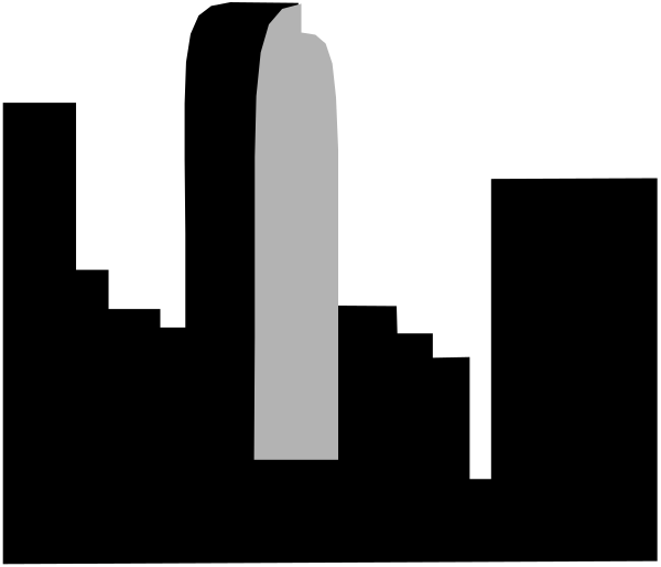 The image shows a simple black and white graphic of an ice cream cone with two scoops on top against a dark background.