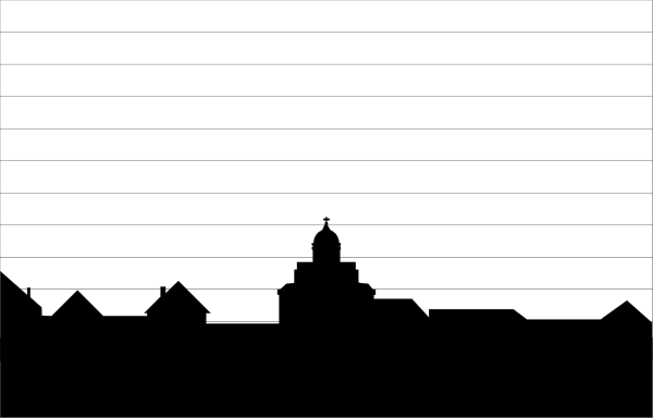 The image shows a black and white pixelated representation of an abstract shape with no discernible features to identify it as anything in particular.