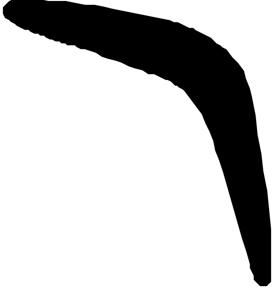 The image shows a simple line drawing of two vertical lines with no additional details to provide context about what is depicted between them.