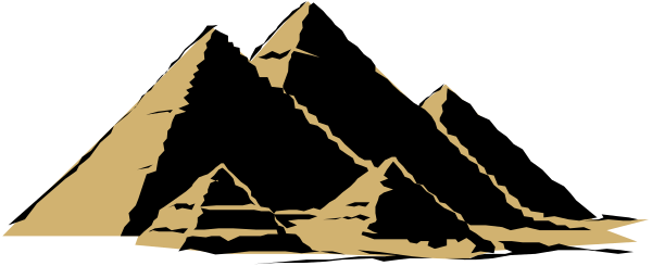 The image shows a black silhouette of mountains with white peaks against an orange sky background on what appears to be a computer screen displaying this artwork as part of a larger graphic design project.