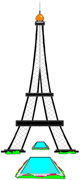 The Eiffel Tower with a watermark on it.
