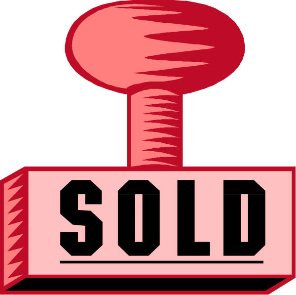 The image shows a stylized graphic of an allen wrench with text that reads "SOLD" on it in front of what appears to be a red hammer icon.