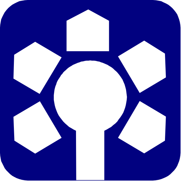 The image shows a blue icon with white text that reads "SMS" on top of an illustration resembling a stylized car key design inside what appears to be a shield shape.