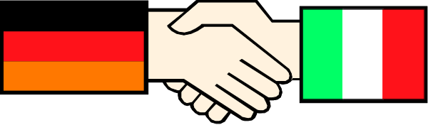 The image shows a pixelated depiction of two hands shaking over an abstract background with no distinct features to identify any other elements in detail.