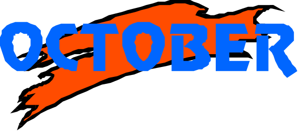The image shows a logo with text that reads "October 2019" at the top of it, followed by an arrow pointing downward to another line of text below which says "Doctobers." There is no additional context provided about what Doctobers refers to or any other elements in this clip-art image. The style appears simple and graphic with a clear focus on typography for the message conveyed through it.