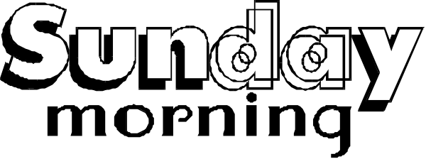 The text "SUNDAY's" appears on a black background with white font.